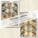 Vintage Ladies, Journalkarten, 6 Seiten [Digital] – Bild 3