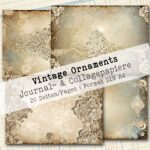 Vintage Ornaments, Journal- & Collagepapier, 20 Seiten [Digital] – Bild 5