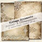 Vintage Ornaments, Journal- & Collagepapier, 20 Seiten [Digital] – Bild 3