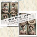 Vintage Porträt Fotos - Frauen & Mädchen, 15 Seiten [Digital] – Bild 8