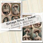 Vintage Porträt Fotos - Frauen & Mädchen, 15 Seiten [Digital] – Bild 7