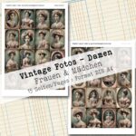 Vintage Porträt Fotos - Frauen & Mädchen, 15 Seiten [Digital] – Bild 3