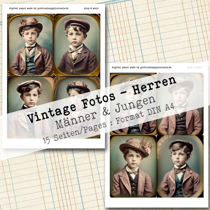 Vintage Porträt Fotos - Männer & Jungen, 15 Seiten [Digital] – Bild 7