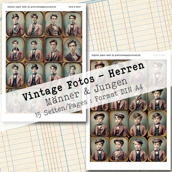 Vintage Porträt Fotos - Männer & Jungen, 15 Seiten [Digital] – Bild 8