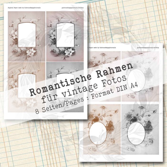 Romantische Rahmen für vintage Fotos, 8 Seiten [Digital] – Bild 6