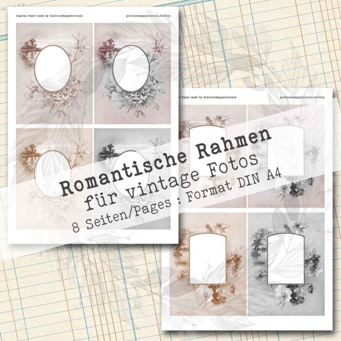 Romantische Rahmen für vintage Fotos, 8 Seiten [Digital] – Bild 5