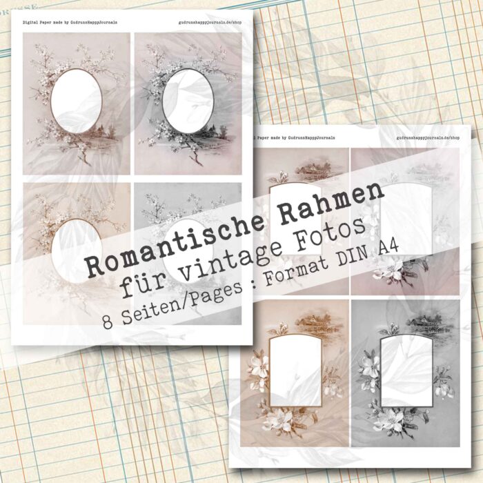 Romantische Rahmen für vintage Fotos, 8 Seiten [Digital] – Bild 4