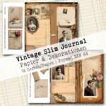 Vintage Slim Journal, Papier & Dekorationen, 14 Seiten [Digital] – Bild 7