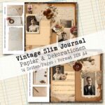 Vintage Slim Journal, Papier & Dekorationen, 14 Seiten [Digital] – Bild 6