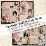 Vintage Spitzen in Rosa, Motivpapier, 18 Seiten [Digital] – Bild 3