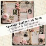 Vintage Spitzen in Rosa, Motivpapier, 18 Seiten [Digital] – Bild 9
