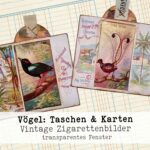 2 Pockets mit Einsteckkarten, handgemacht