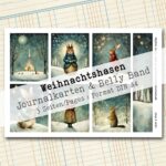 Weihnachtshasen, 18 Journal Karten & Belly Band, 3 Seiten [Digital] – Bild 4