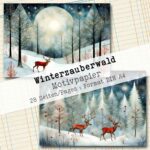 Winterzauberwald, Motivpapier, 28 Seiten [Digital] – Bild 11