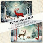 Winterzauberwald, Motivpapier, 28 Seiten [Digital] – Bild 10