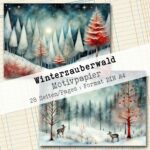 Winterzauberwald, Motivpapier, 28 Seiten [Digital] – Bild 8