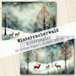 Winterzauberwald, Motivpapier, 28 Seiten [Digital] – Bild 5