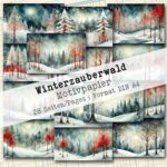 Winterzauberwald, Motivpapier, 28 Seiten [Digital] – Bild 3