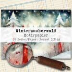 Winterzauberwald, Motivpapier, 28 Seiten [Digital] – Bild 2