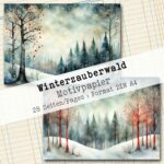 Winterzauberwald, Motivpapier, 28 Seiten [Digital] – Bild 18
