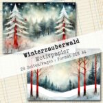 Winterzauberwald, Motivpapier, 28 Seiten [Digital] – Bild 17