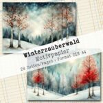 Winterzauberwald, Motivpapier, 28 Seiten [Digital] – Bild 16