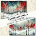 Winterzauberwald, Motivpapier, 28 Seiten [Digital] – Bild 15