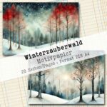 Winterzauberwald, Motivpapier, 28 Seiten [Digital] – Bild 14