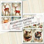 Winterzauberwald, 20 Journal Karten, 5 Seiten [Digital] – Bild 4