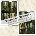 Wundersame Waldwesen, Journal Karten, 7 Seiten [Digital] – Bild 4