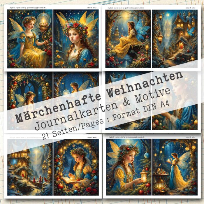 Märchenhafte Weihnachten, 12 Journal Karten, 21 Seiten [Digital] – Bild 4