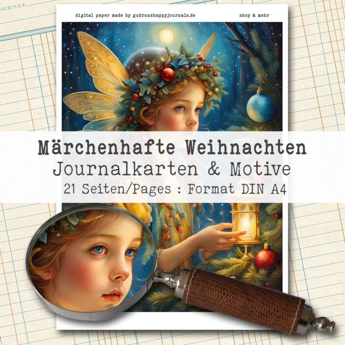 Märchenhafte Weihnachten, 12 Journal Karten, 21 Seiten [Digital] – Bild 2