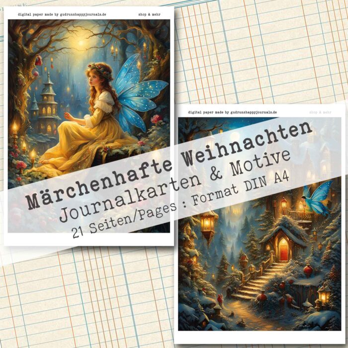 Märchenhafte Weihnachten, 12 Journal Karten, 21 Seiten [Digital] – Bild 9