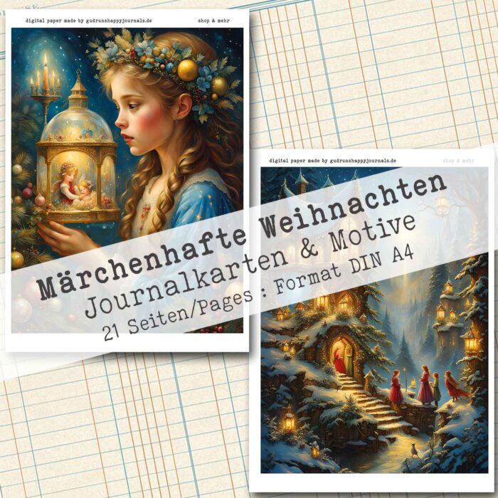 Märchenhafte Weihnachten, 12 Journal Karten, 21 Seiten [Digital] – Bild 10