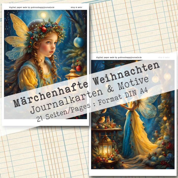 Märchenhafte Weihnachten, 12 Journal Karten, 21 Seiten [Digital] – Bild 8