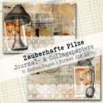 Zauberhafte Pilze, Journal- & Collagepapier, 10 Seiten [Digital] – Bild 7
