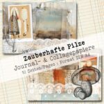 Zauberhafte Pilze, Journal- & Collagepapier, 10 Seiten [Digital] – Bild 5