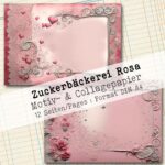 Zuckerbäckerei Rosa, Hintergrund- & Collagepapier, 12 Seiten [Digital] – Bild 7