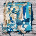 Handgefertigtes Junk Journal "Blue Raggedy"