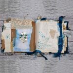 Handgefertigtes Junk Journal "Blue Raggedy" – Bild 6