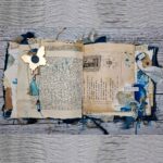 Handgefertigtes Junk Journal "Blue Raggedy" – Bild 5