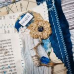 Handgefertigtes Junk Journal "Blue Raggedy" – Bild 4