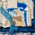 Handgefertigtes Junk Journal "Blue Raggedy" – Bild 3