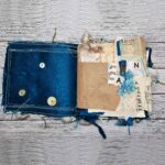 Handgefertigtes Junk Journal "Blue Raggedy" – Bild 2