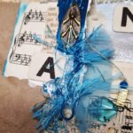 Handgefertigtes Junk Journal "Blue Raggedy" – Bild 14