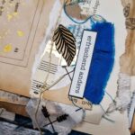 Handgefertigtes Junk Journal "Blue Raggedy" – Bild 11