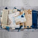 Handgefertigtes Junk Journal "Blue Raggedy" – Bild 8