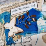 Handgefertigtes Junk Journal "Blue Raggedy" – Bild 7