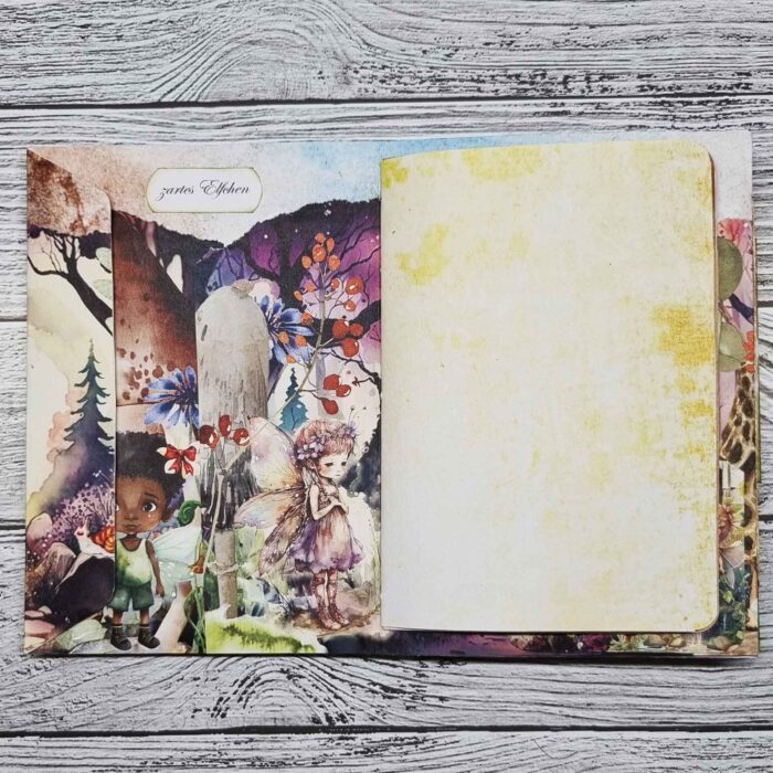 Handgefertigtes Junk Journal "Woodland Fairies" – Bild 6