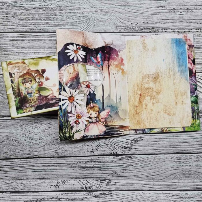 Handgefertigtes Junk Journal "Woodland Fairies" – Bild 5